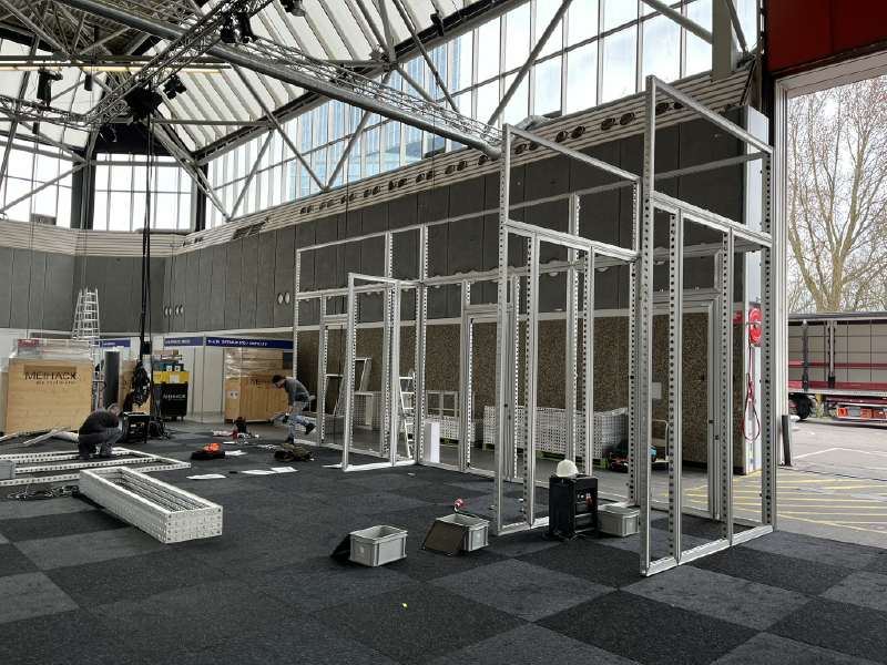 Modulair booth build at Rai Amsterdam