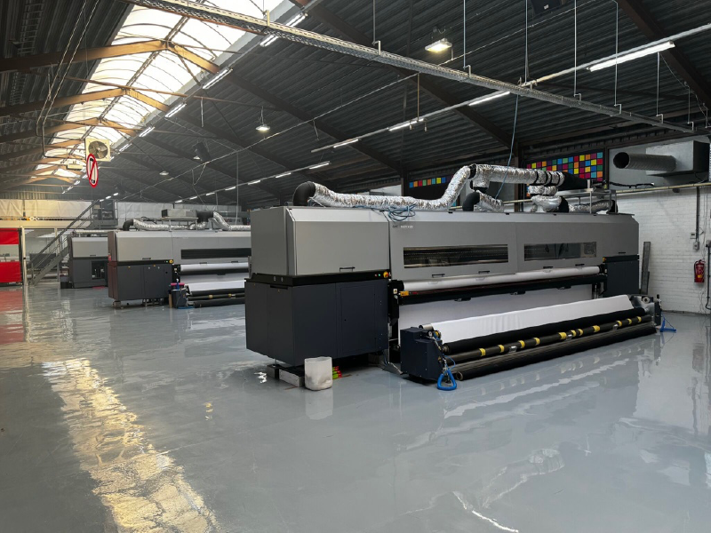 Printers used for large-format print production