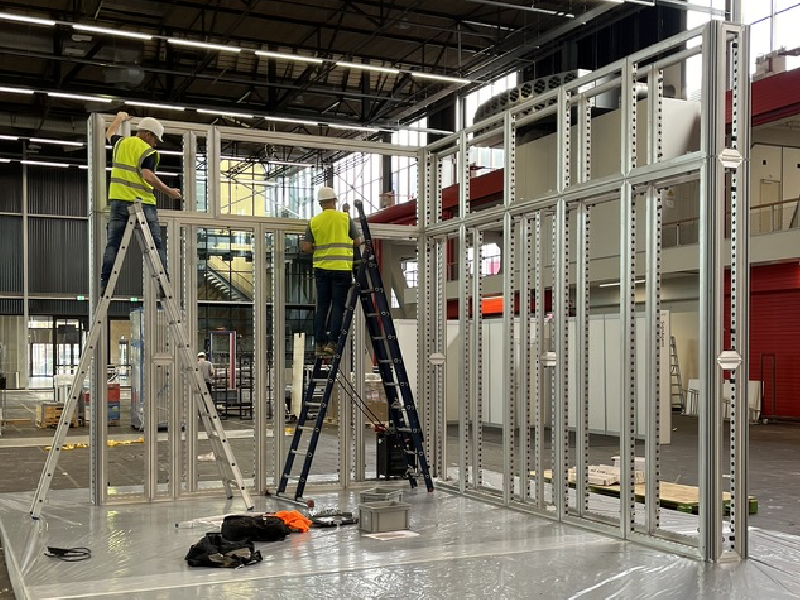 Building a modulair booth using beMatrix system